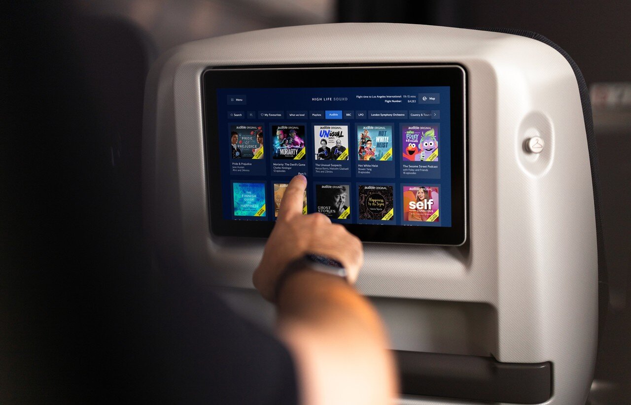 British Airways Partners with Audible for In-Flight Podcast Experience