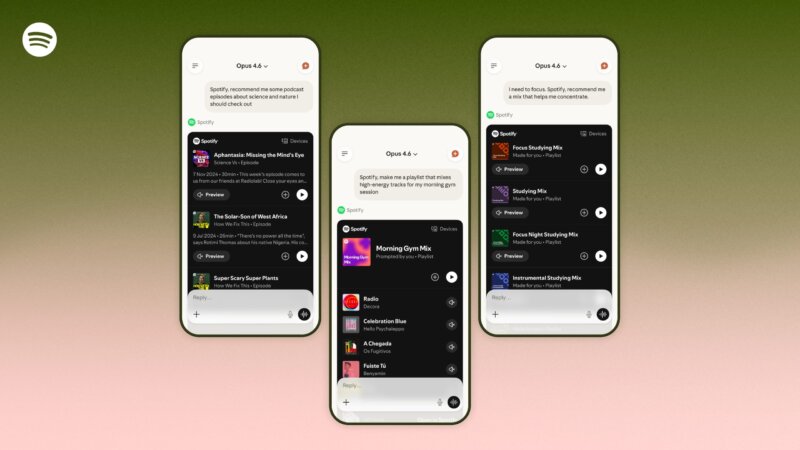 Spotify Integrates Music, Podcast Recommendations Into Claude AI