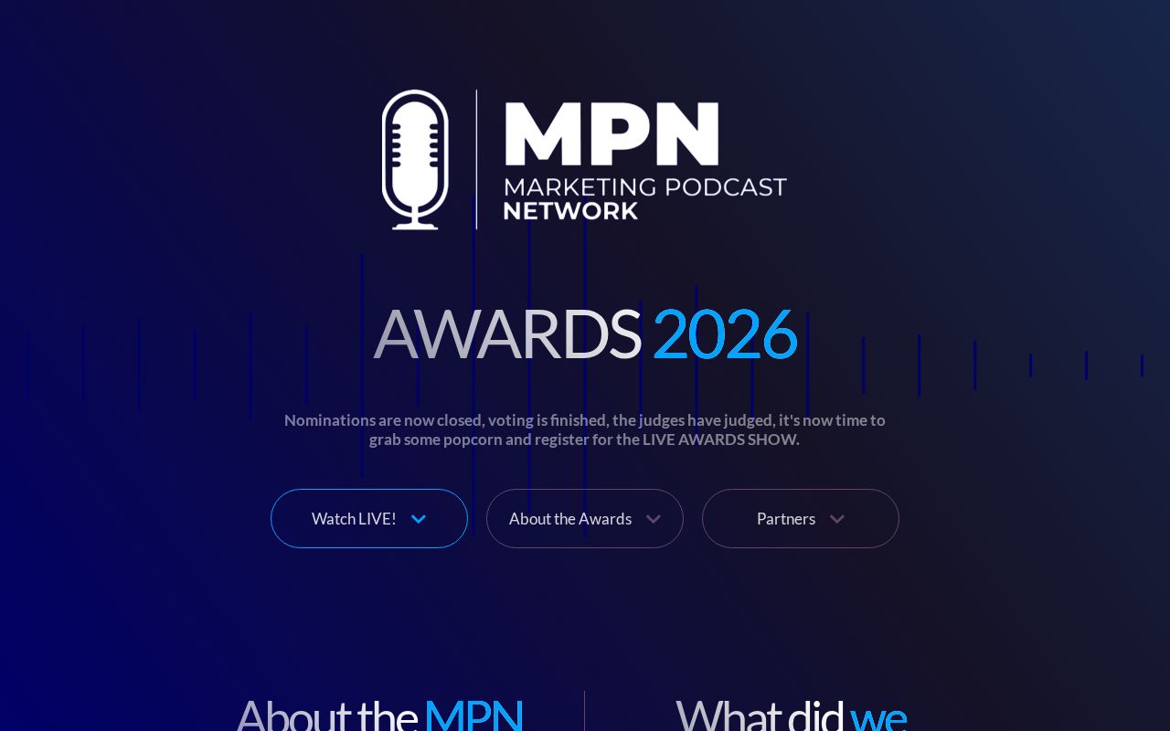 Marketing Podcast Network Announces 2026 Awards Winners, Crowns Nine Category Champions