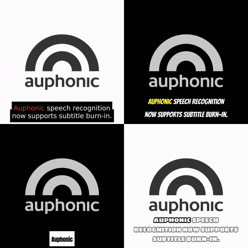 Auphonic Adds Burned-In Subtitles Feature for Podcast Video Production