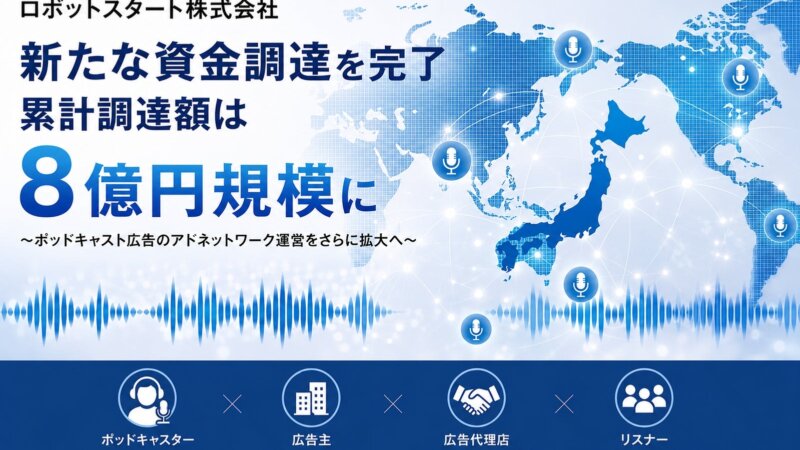Tokyo Podcast Ad Network RobotStart Raises Fresh Funding to ¥800 Million